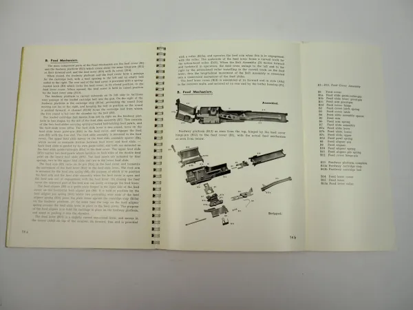 Madsen Saetter Sustained Fire Machine Gun Mark3 orig Handbook Dansk