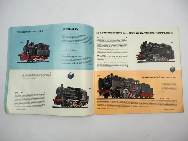 Märklin Eisenbahn Modellbau Modelleisenbahn Katalog 1961/62