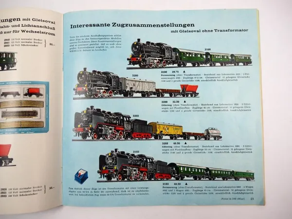 Märklin Eisenbahn Modellbau Modelleisenbahn Katalog 1961/62