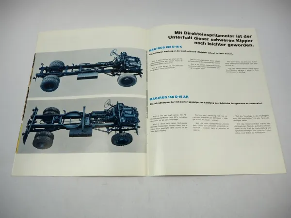 Magirus Deutz 156 D 15 K AK LKW Prospekt Technische Daten 09/1967