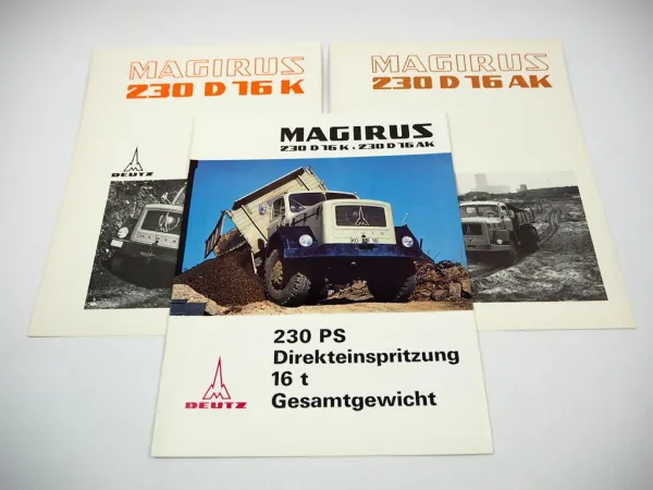 Magirus Deutz 230 D 16 K AK LKW Prospekt Technische Daten 09/1967