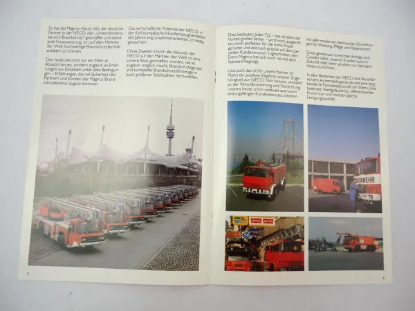 Magirus Deutz Iveco Brandschutztechnik Feuerwehr Prospekt 1981