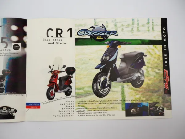Malaguti F 10 12 15 Jetline Phantom Firefox Crosser Scooter Motorroller Prospekt
