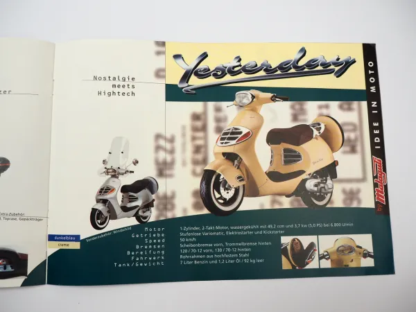 Malaguti F 10 12 15 Jetline Phantom Firefox Crosser Scooter Motorroller Prospekt