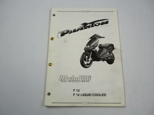 Malaguti F12 Phantom Motorroller Werkstatthandbuch Manuale di riparazione 1998