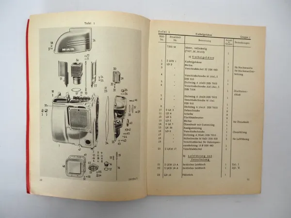 MAN 2F1 Schlepper Ersatzteilliste Ersatzteilkatalog 1963