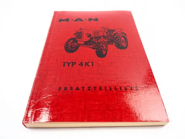 MAN 4K1 Schlepper Ersatzteilkatalog Ersatzteilliste