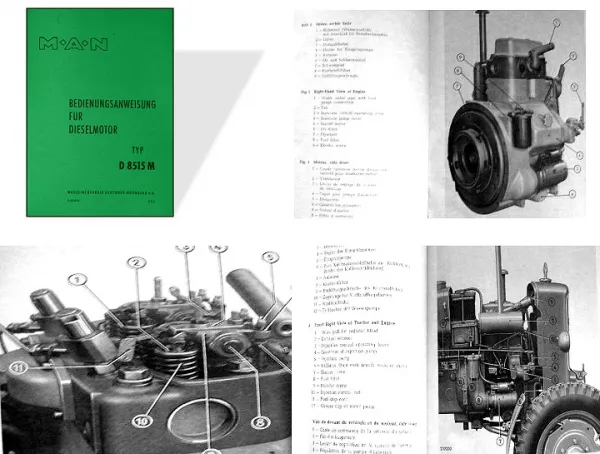 MAN B18A Schleppermotor D8515 M Betriebsanleitung
