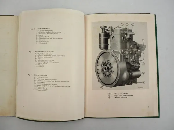 MAN B18A1 2K1 Bedienungsanleitung für 8515 M172 Dieselmotor