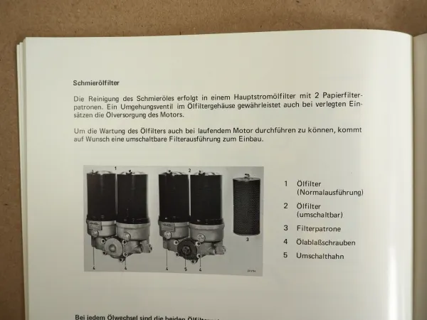 MAN D 2542 Diesel Motor Bedienungsanleitung Betriebsanleitung