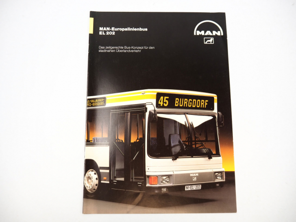 MAN Europalinienbus EL 202 Überlandverkehr Prospekt