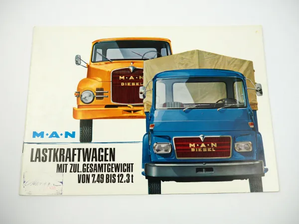 MAN Gesamtprogramm LKW 7t bis 12t Pritschenwagen Sattelzug Kipper Prospekt