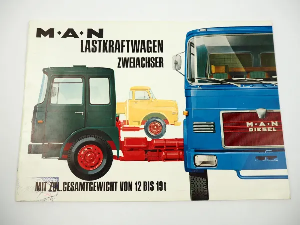 MAN Gesamtprogramm LKW Zweiachser Pritschenwagen Sattelzug Kipper Prospekt