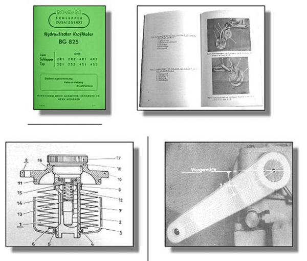 MAN Schlepper hydraulischer Kraftheber BG 825 Handbuch