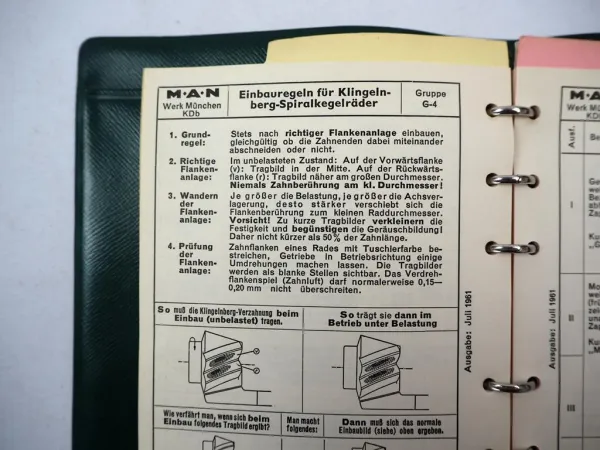 MAN Schleppertechnik Werkstatthandbuch Datenbuch Einstellwerte Drehmomente 1961