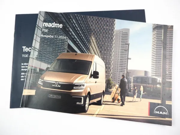 MAN TGE readme Betriebsanleitung Bedienung Transporter 11/ 2024 Bordbuch deutsch