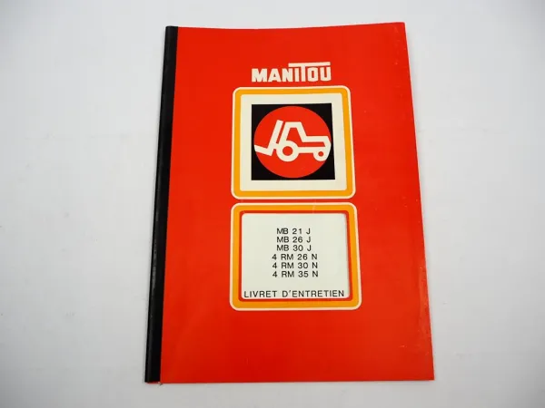 Manitou MB 21J 26J 30J 4RM 26 30 35 N Instructions dutilisation et entretien