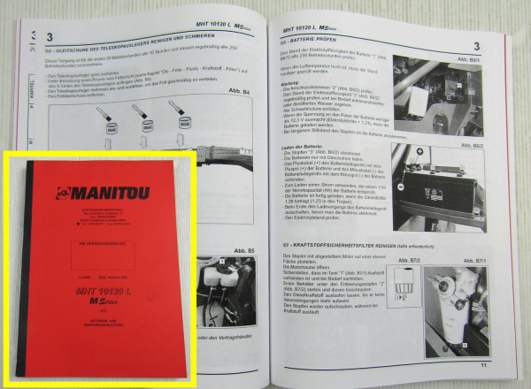 Manitou MHT 10120L M Series Bedienungsanleitung Betrieb Wartung Ersatzteilliste