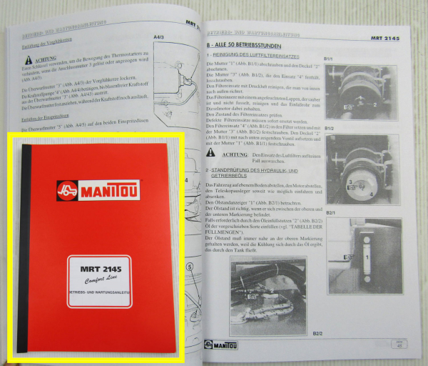 Manitou MRT2145 Comfort Line Betriebsanleitung Bedienungsanleitung Wartung 2000