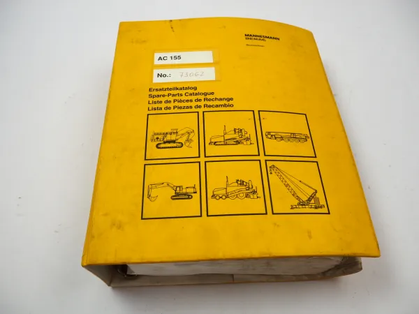 Mannesmann Demag AC 155 Mobilkran Ersatzteilliste Spare Parts Book 1994