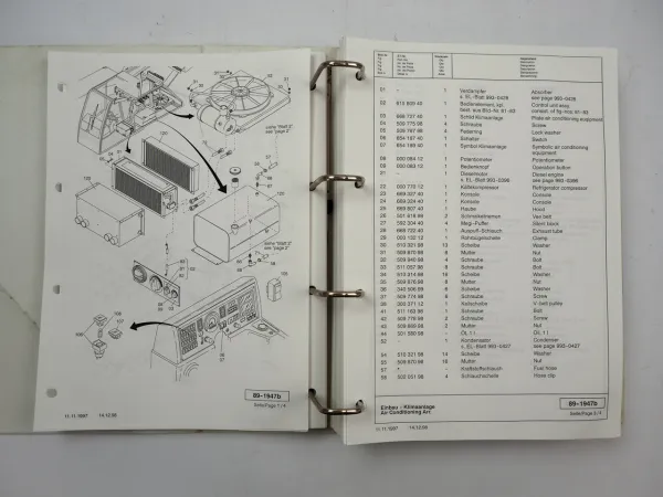 Mannesmann Demtic AC 25 Mobilkran Ersatzteilliste Spare Parts Book 1999