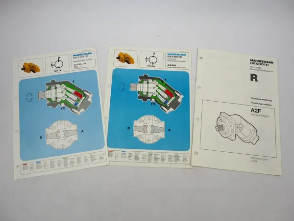 Mannesmann Rexroth A2F Konstantmotor Werkstatthandbuch 1989