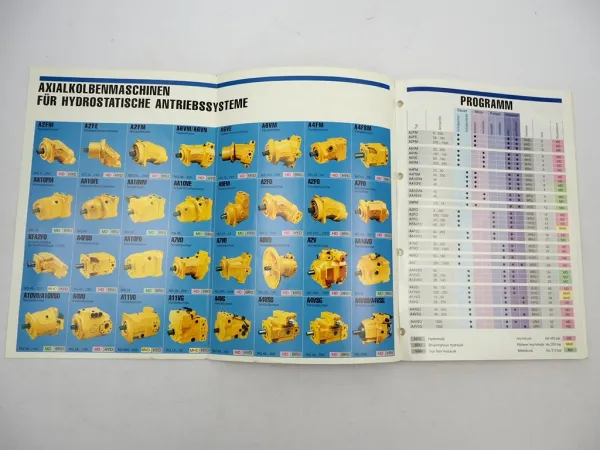 Mannesmann Rexroth Hydraulik Axialkolbenmaschinen Schulungshandbuch 10/1990