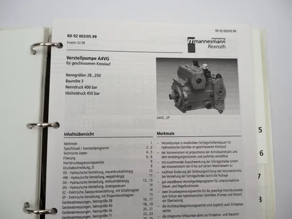 Mannesmann Rexroth Hydraulische Antriebssysteme Krane Schulung Service Training