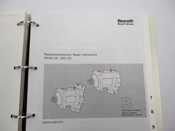 Mannesmann Rexroth Hydraulische Antriebssysteme Krane Schulung Service Training