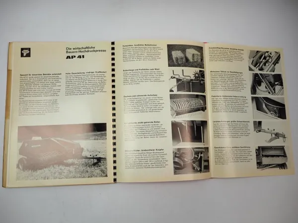 Mappe mit 15x Prospekt Welger Presse Ladewagen Mähwerk Verkaufsprogramm 1972