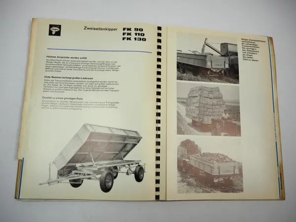 Mappe mit 15x Prospekt Welger Presse Ladewagen Mähwerk Verkaufsprogramm 1972