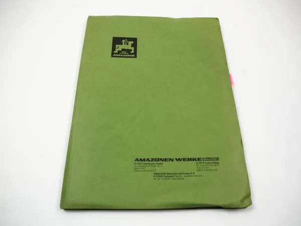 Mappe mit 44x Prospekt Amazone Anbaugeräte für Schlepper Unimog 1980er Jahre