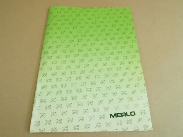 Mappe mit Prospekten Merlo Roto Panaoramic Telescopic Baufahrzeuge Stapler