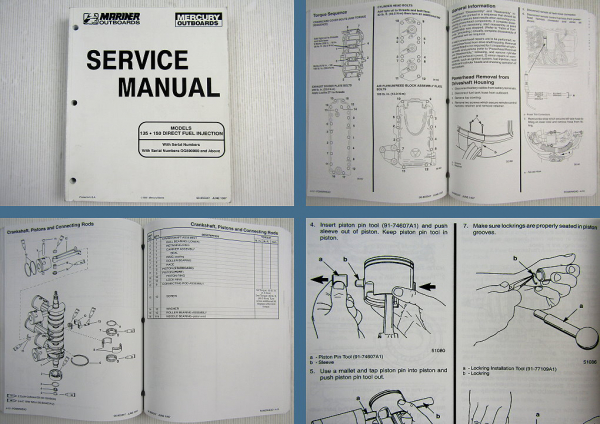 Mariner Mercury 135 150 Direct Fuel Injection Service Manual 1997