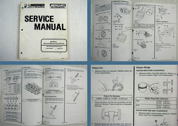 Mariner Mercury 50 4-Stroke Outboard Service Manual 1994