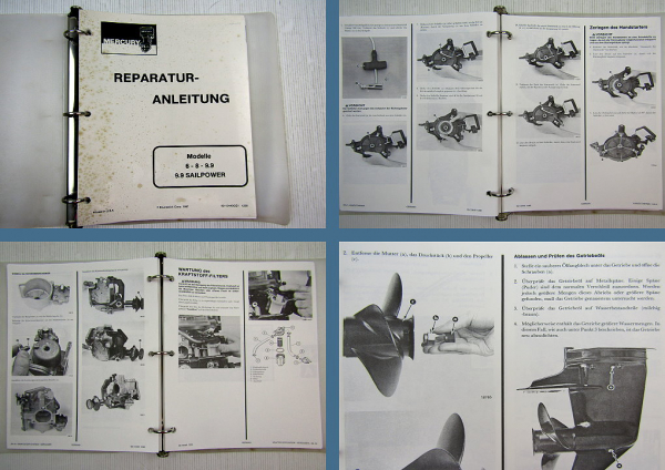 Mariner Mercury 6 8 9.9 Sailpower Reparaturanleitung Werkstatthandbuch