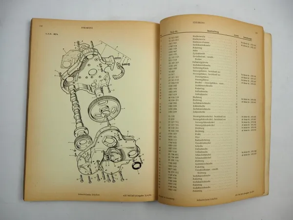 Massey Ferguson 203 205 Schaufellader Original Ersatzteilliste 1965