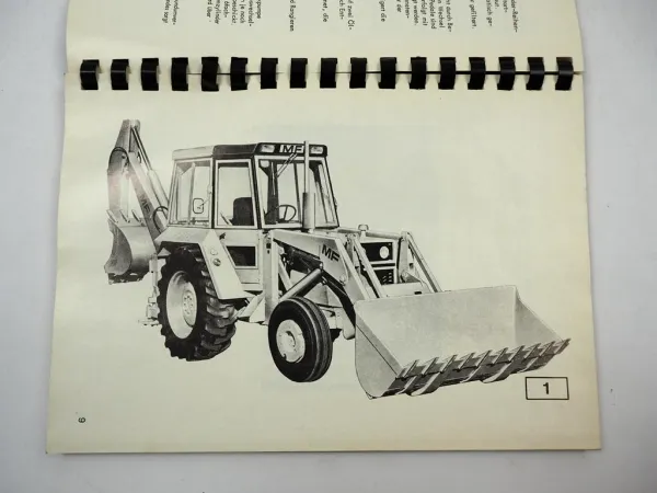 Massey Ferguson Hanomag MF50B Mehrzweckbaumaschine Betriebsanleitung 1979