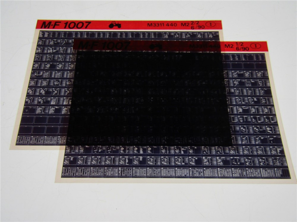 Massey Ferguson MF 1007 Ersatzteilliste Microfiche 06/1990