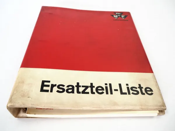 Massey Ferguson MF 1132 Traktor Ersatzteilliste Parts List 1978