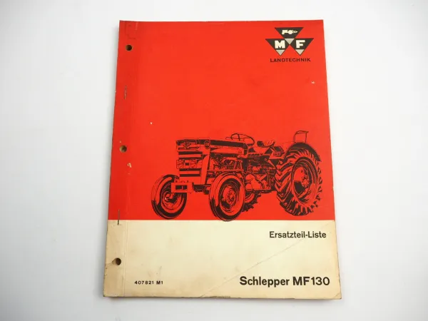 Massey Ferguson MF 130 Schlepper Ersatzteilliste Ersatzteilkatalog 1965