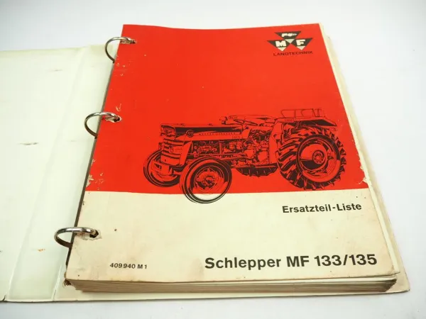 Massey Ferguson MF 133 135 Traktor Schlepper Ersatzteilliste 1967/69