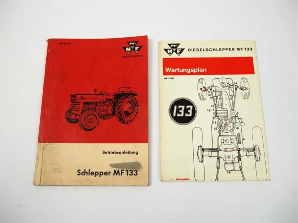 Massey Ferguson MF 133 Dieselschlepper Betriebsanleitung Wartung 1968