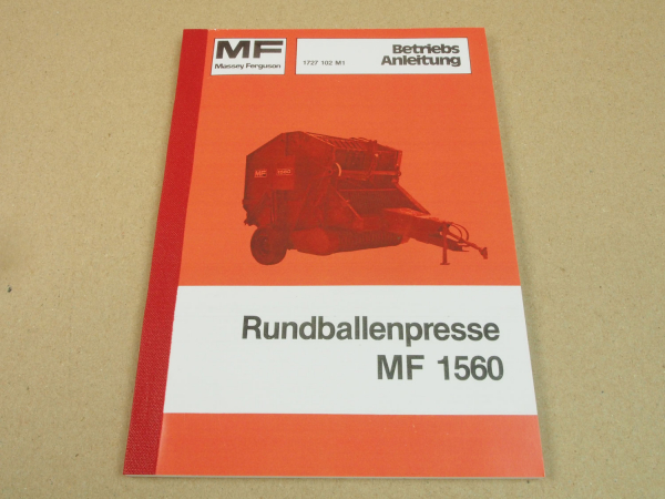 Massey Ferguson MF 1560 Ballenpresse Betriebsanleitung