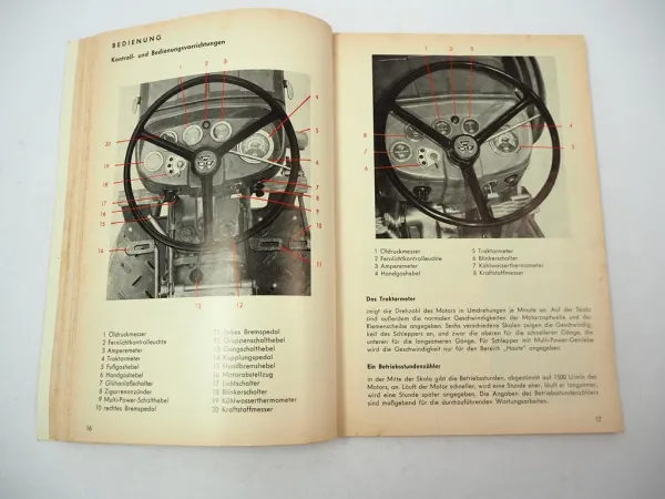 Massey Ferguson MF 165 Schlepper Betriebsanleitung Bedienungsanleitung 1966
