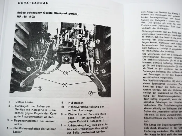 Massey Ferguson MF 168 8G / 188 8G Schlepper Betriebsanleitung Wartung Schaltplan Elektrik