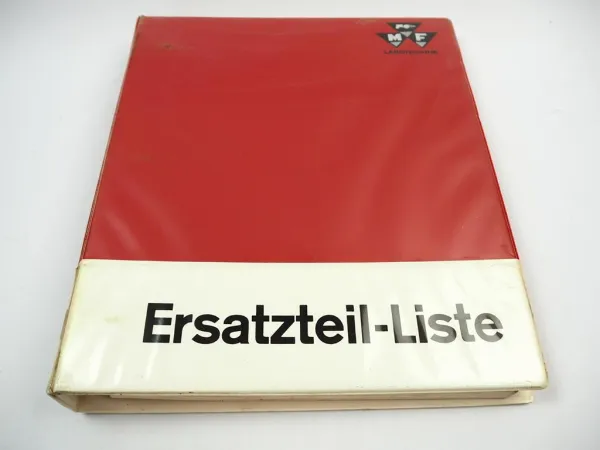 Massey Ferguson MF 177 Traktor Ersatzteilliste 1968
