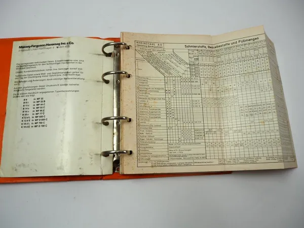 Massey Ferguson MF 22 - D700C Hanomag B6 - B30c Werkstatthandbuch Flachbagger Massey Ferguson MF 22 - D700C Hanomag B6 - B30c Werkstatthandbuch Flachbagger