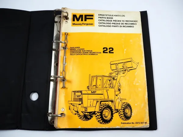 Massey Ferguson MF 22 Hanomag B6 Radlader Ersatzteilliste Parts List 1977/78
