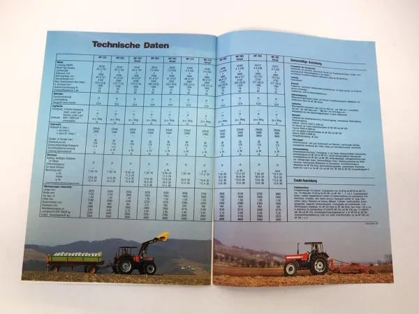 Massey Ferguson MF 233 253 263 273 283 293 Schlepper Prospekt Preisliste 1984
